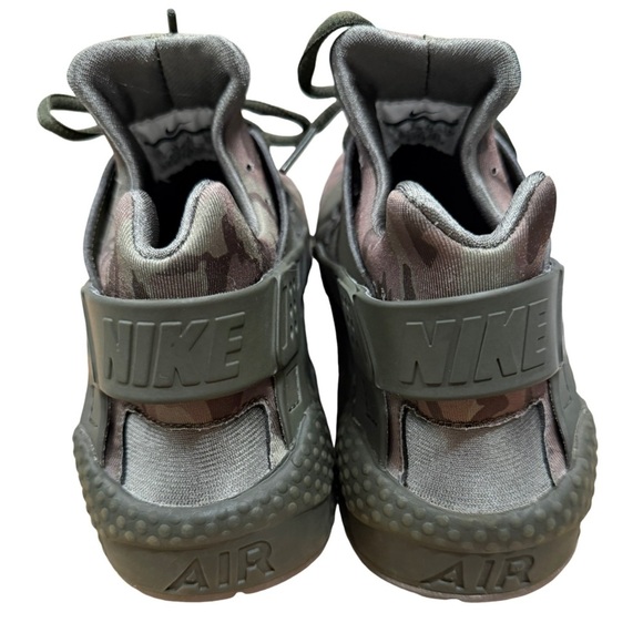 Nike Air Huarache Run Camo Sequoia Cargo Khaki Volt Men’s 10 AT6156-300